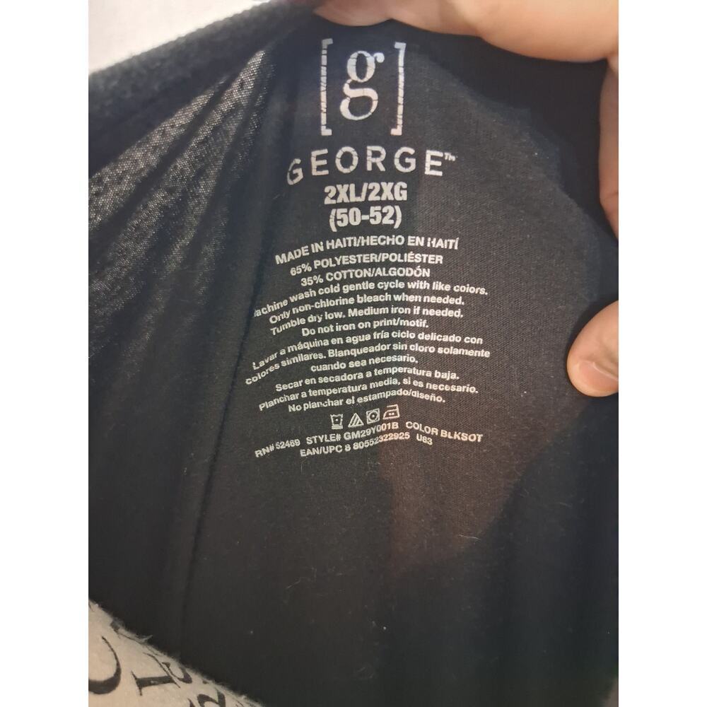 George men's 2x black tee - Picture 3 of 3